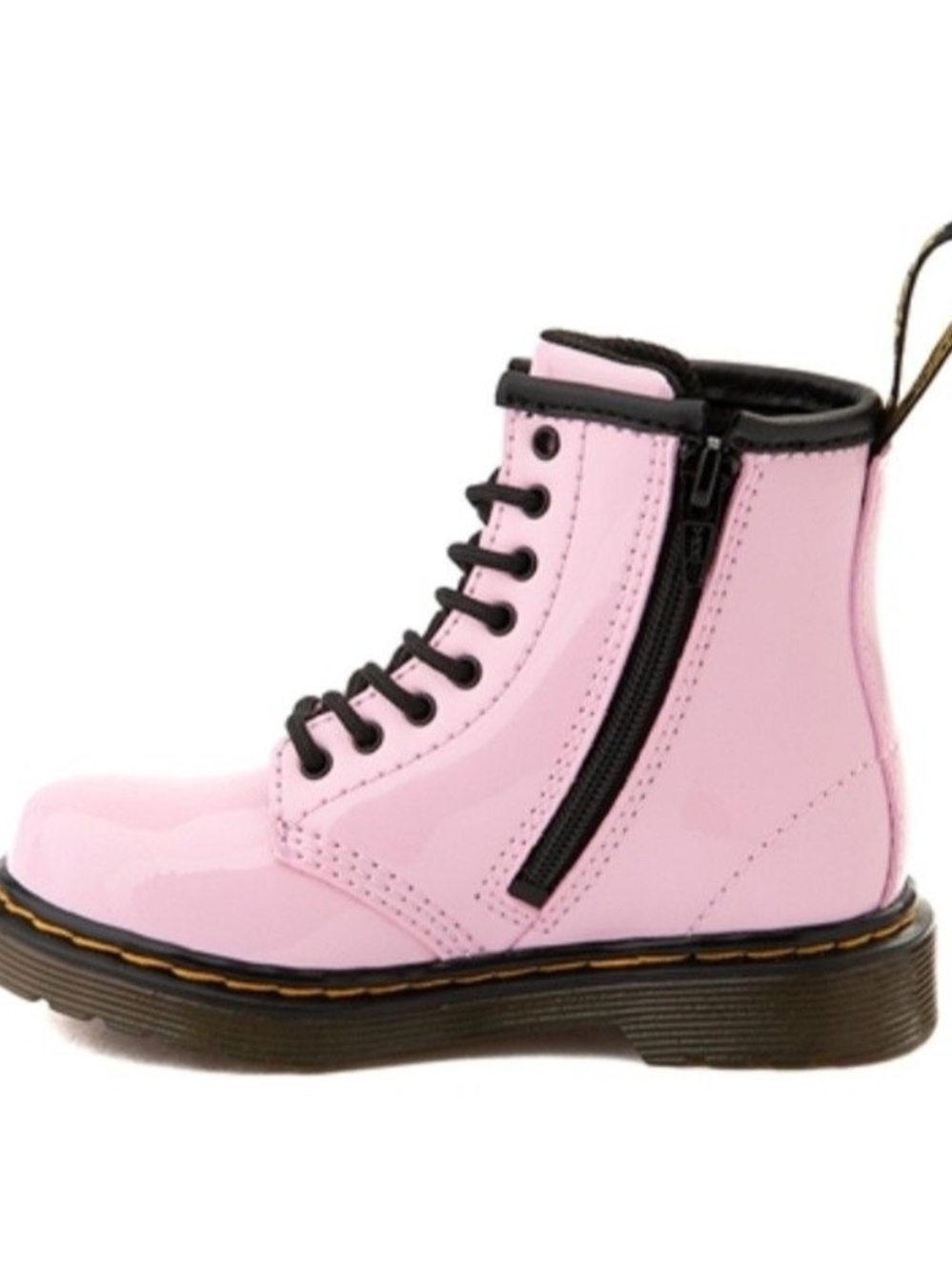 Dr. Martens Kids' Pink Patent Lace-Up Boot Size 7 - Picture 3 of 4